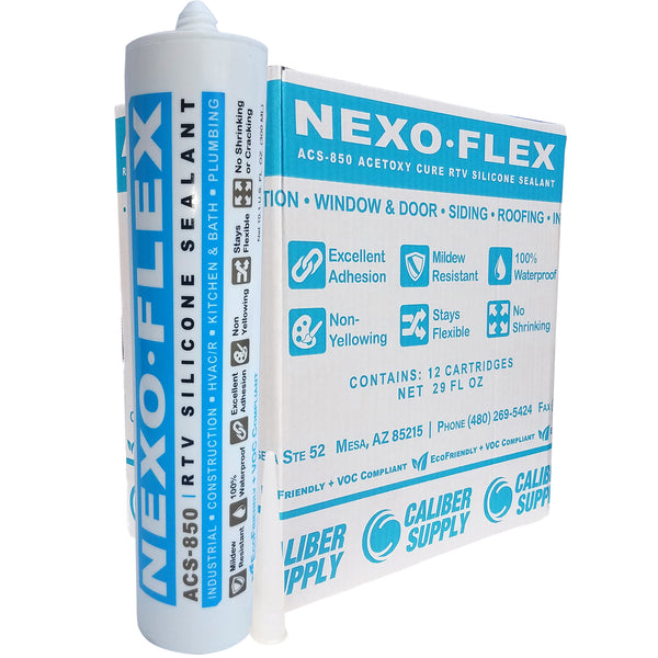 Nexo-Flex Acetoxy Cure Silicone (Case, 12 - 29 Fl. oz. carts)